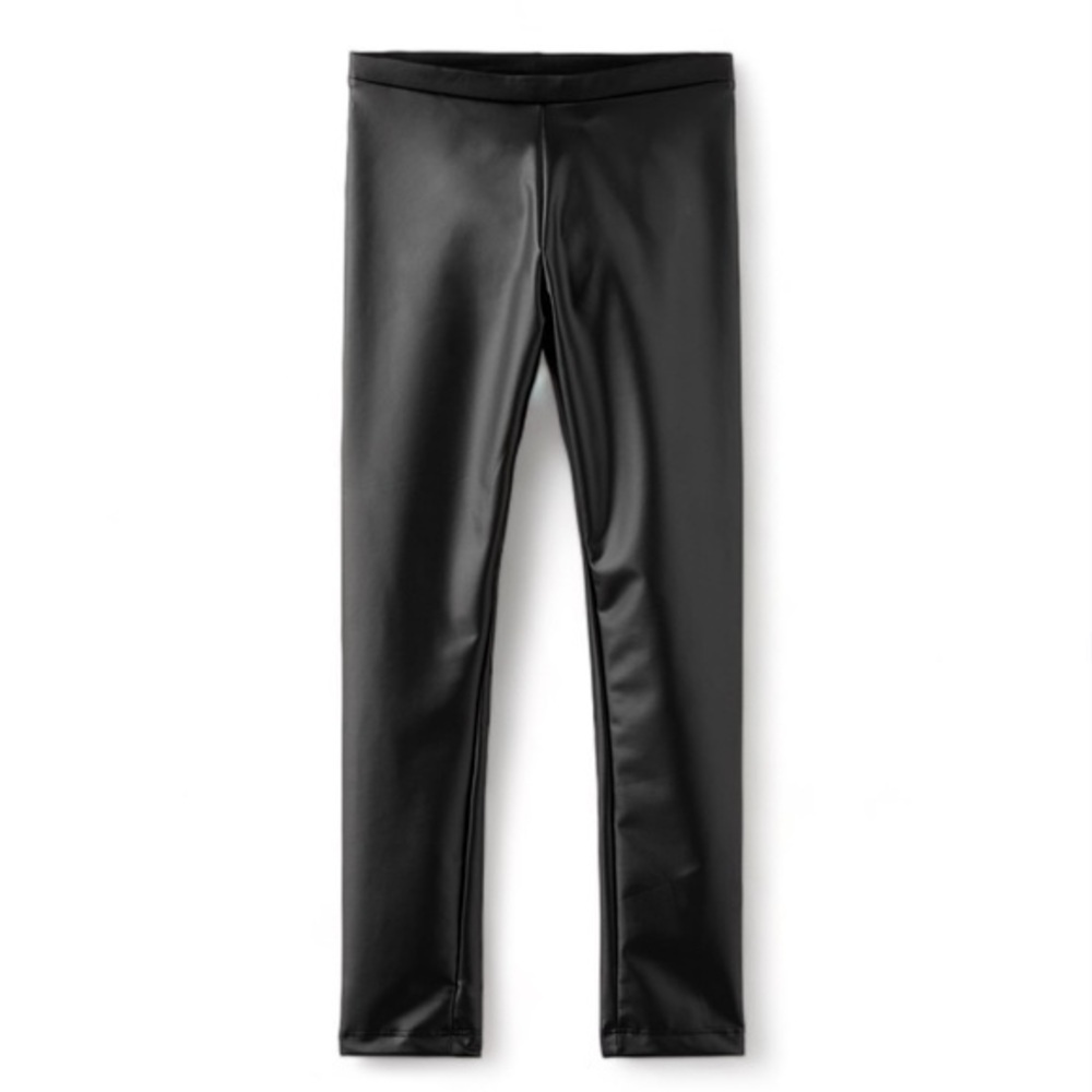 ZARA Basic Faux Leggings in Black